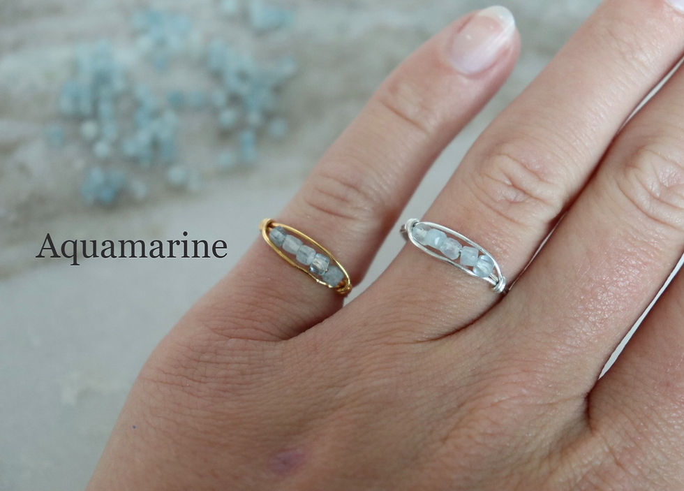 Thumbnail: Dainty Gemstone Rings