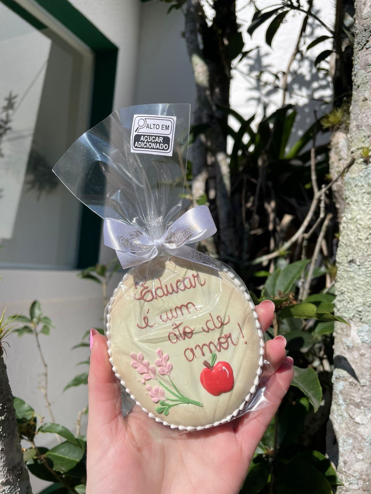 Biscoito "Educar é um ato de amor"