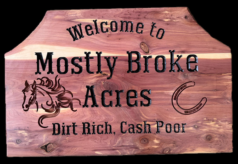 Custom outdoor sign
