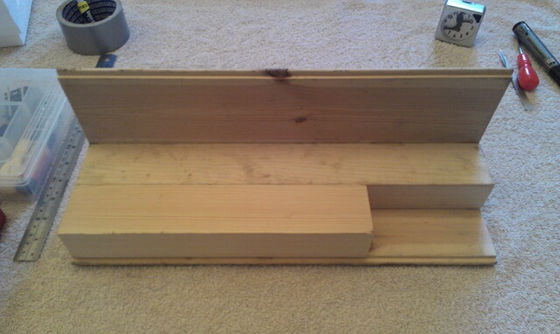 Diorama from scrap bits