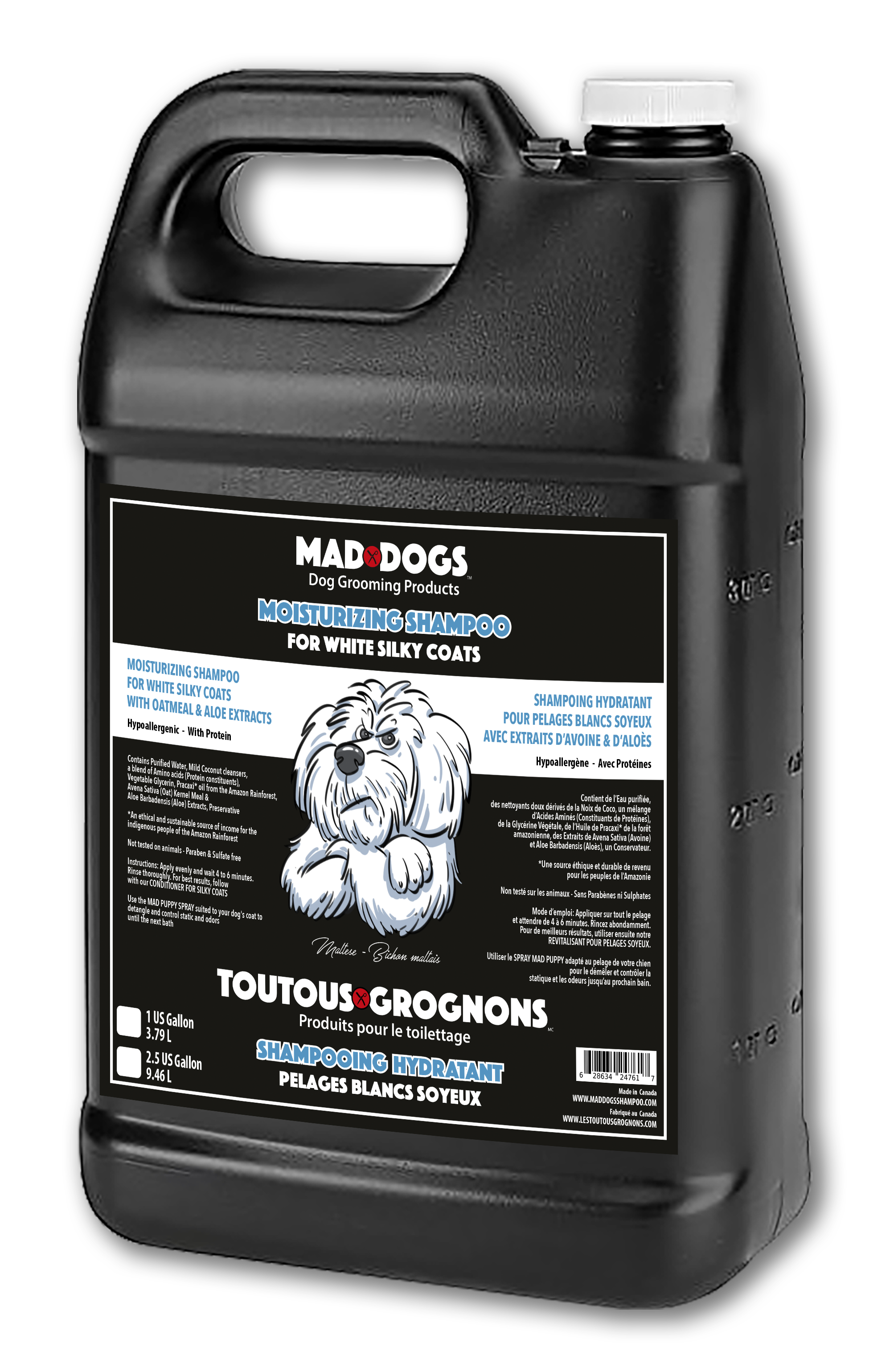 Purple Moisturizing Shampoo for silky white coats