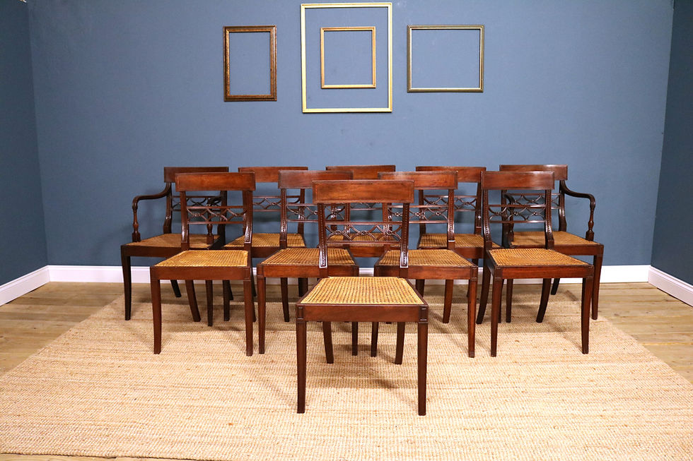 Thumbnail: set of ten Regency-style  chairs