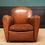 Thumbnail: Pair French Leather Club Chairs