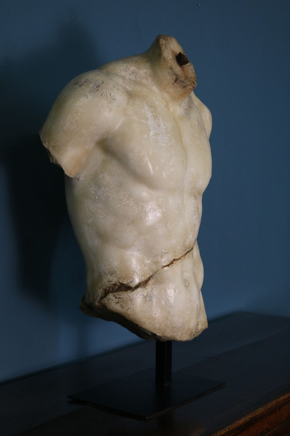 Thumbnail: Sculpture of a male torso in the Hellenistic style
