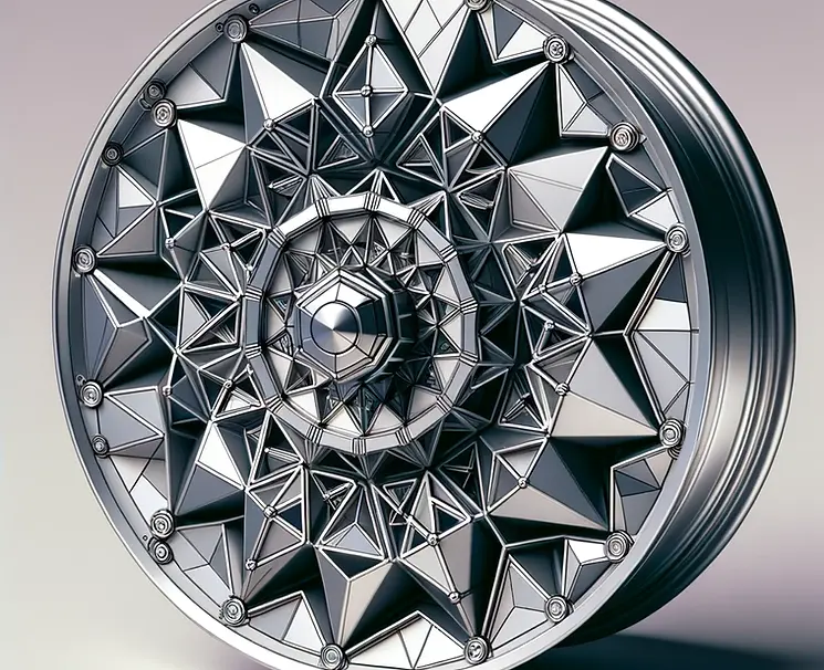 Polygon Inspired Automotive Wheel Design