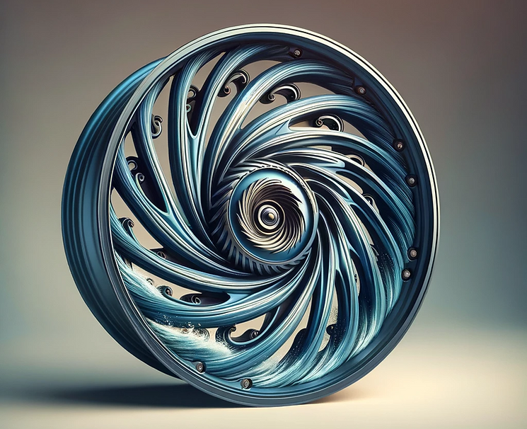 Hurricane Inspired Automotive Wheel Design