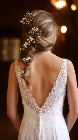 Boho bridal plait