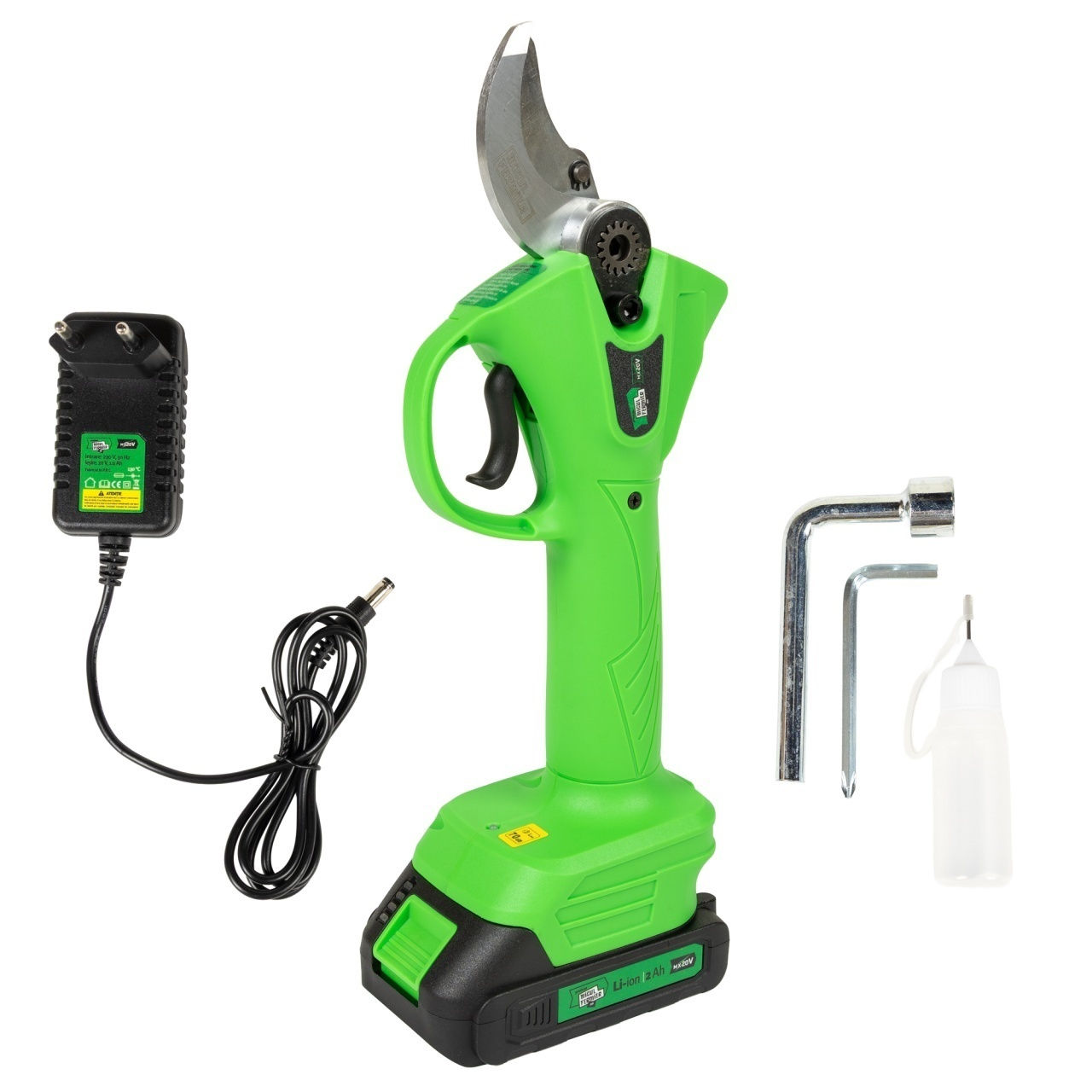 Foarfeca electrica 20V, 2 Ah, capacitate maxima de taiere 30mm, Brushless