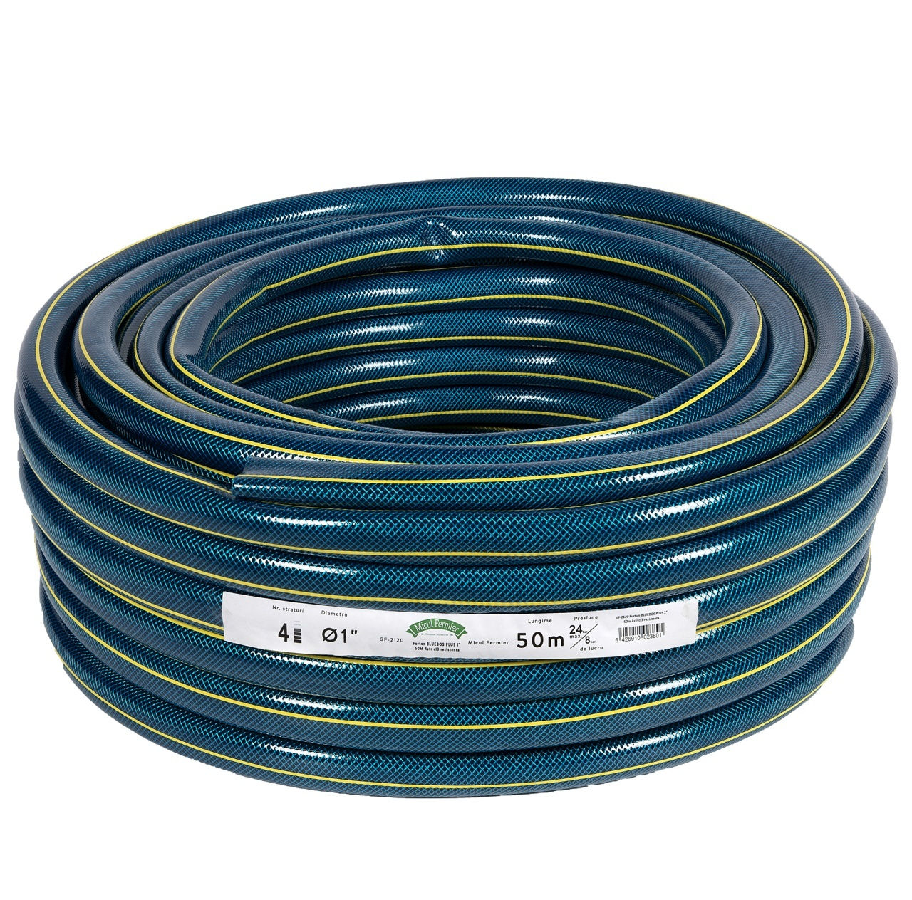 Furtun BLUEBOS PLUS 1" 50m 4 straturi clasa 3 rezistenta