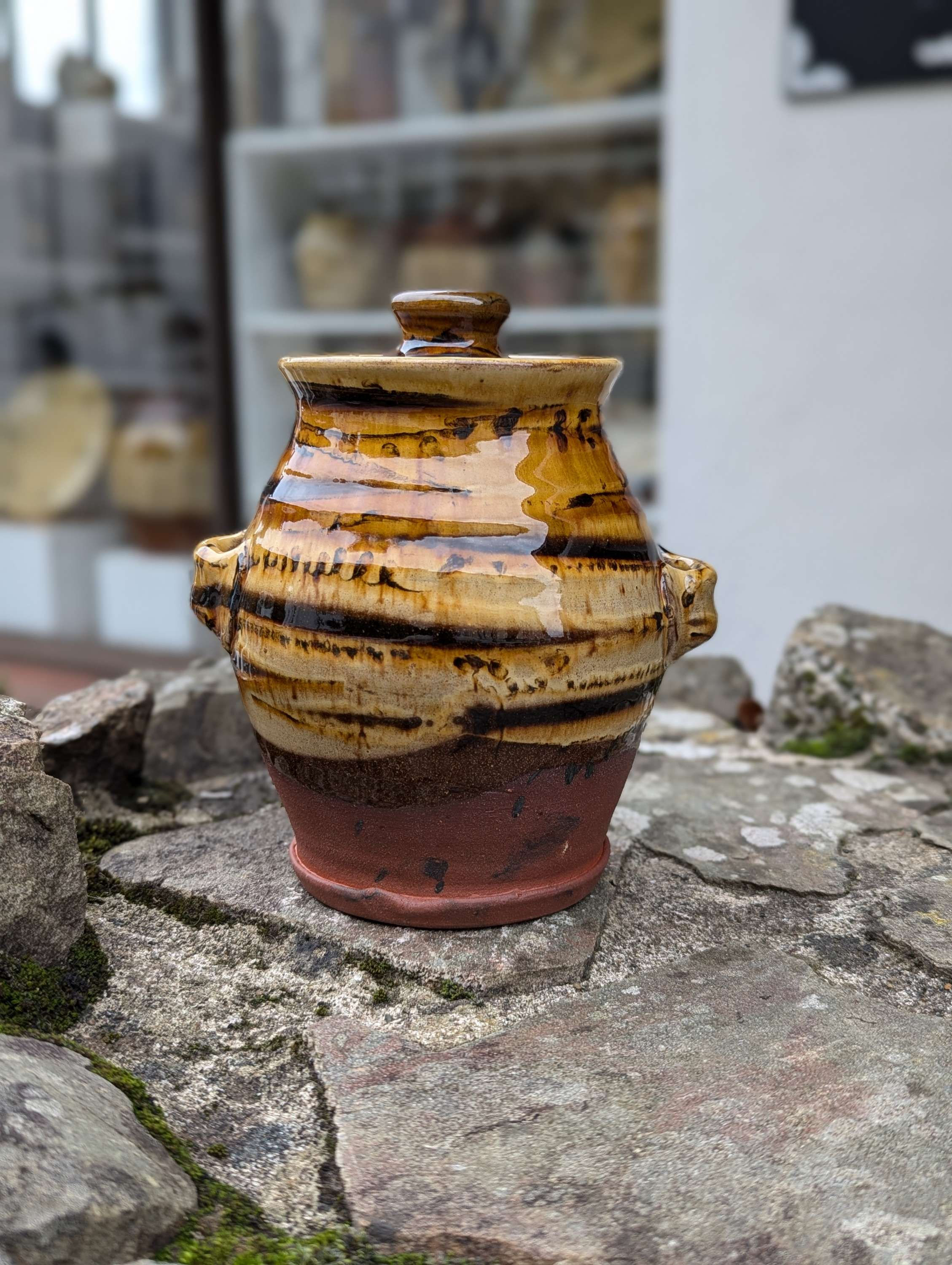 small lidded jar