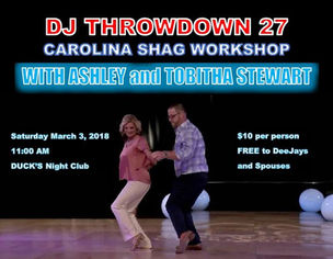 Event: The Association of Beach and Shag Club DJs presents DJ Throwdown 27, March 1-3