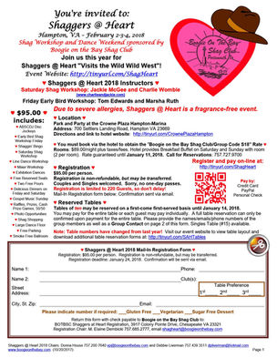 Event: Shaggers @ Heart 2018 (Host Boogie on the Bay Shag Club)