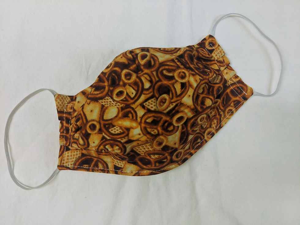 Thumbnail: Bits & Bites Snack Print Face mask