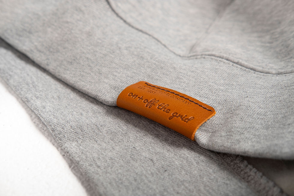 Thumbnail: ON AND OFF THE GRID MELANGE GREY ZIPPED HOODIE