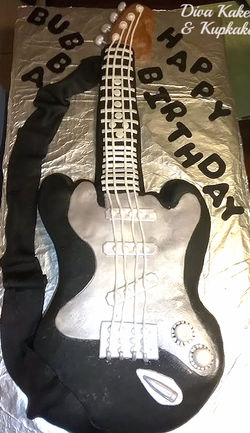 Life Size Guitar Birthday cake