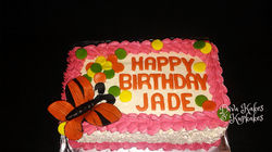 personal butterfly cake