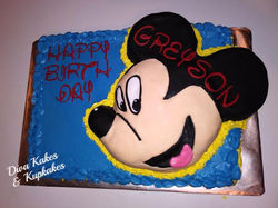 mickey mouse birthday cake