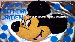 Mickey Mouse Butter Cream Sculptured Cake