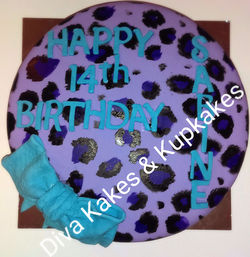 Leopard Print Party Cake