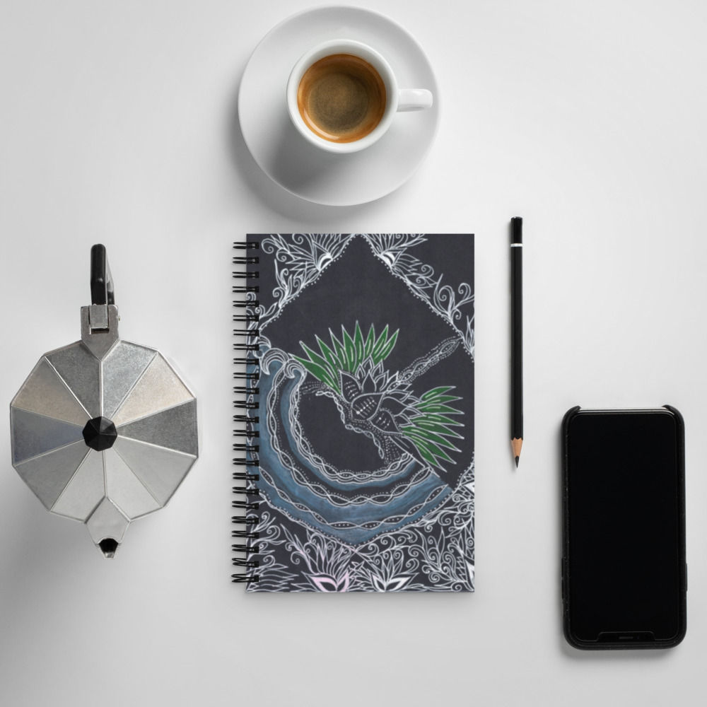 Droplet Spiral notebook
