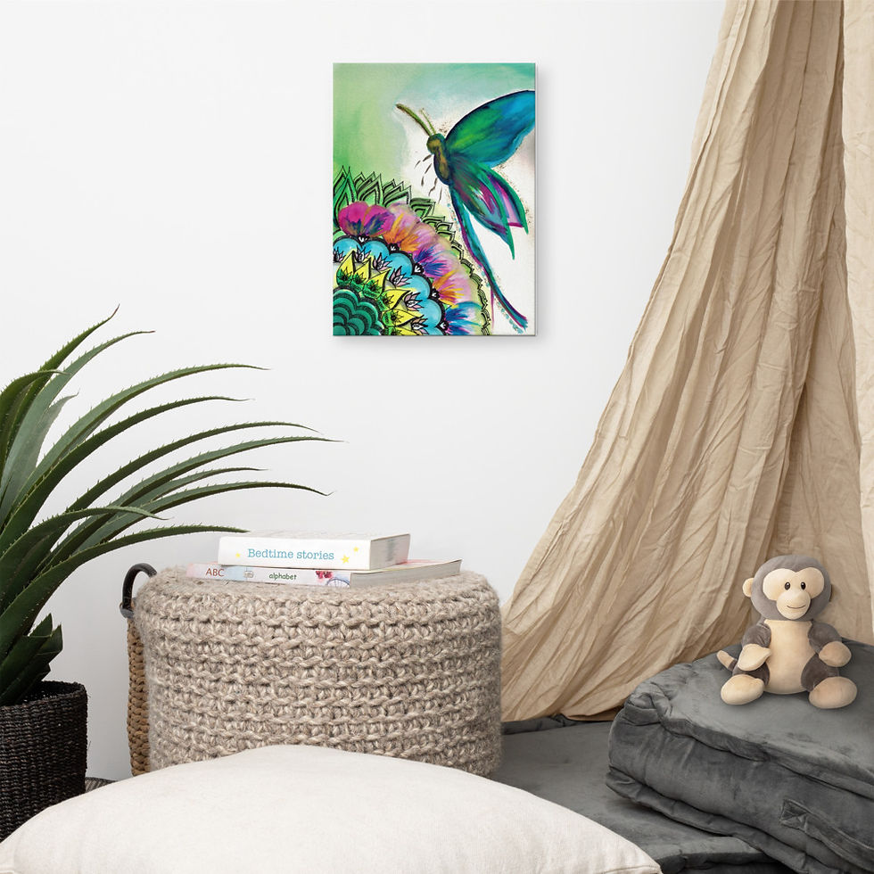 Thumbnail: Butterfly Colors on canvas