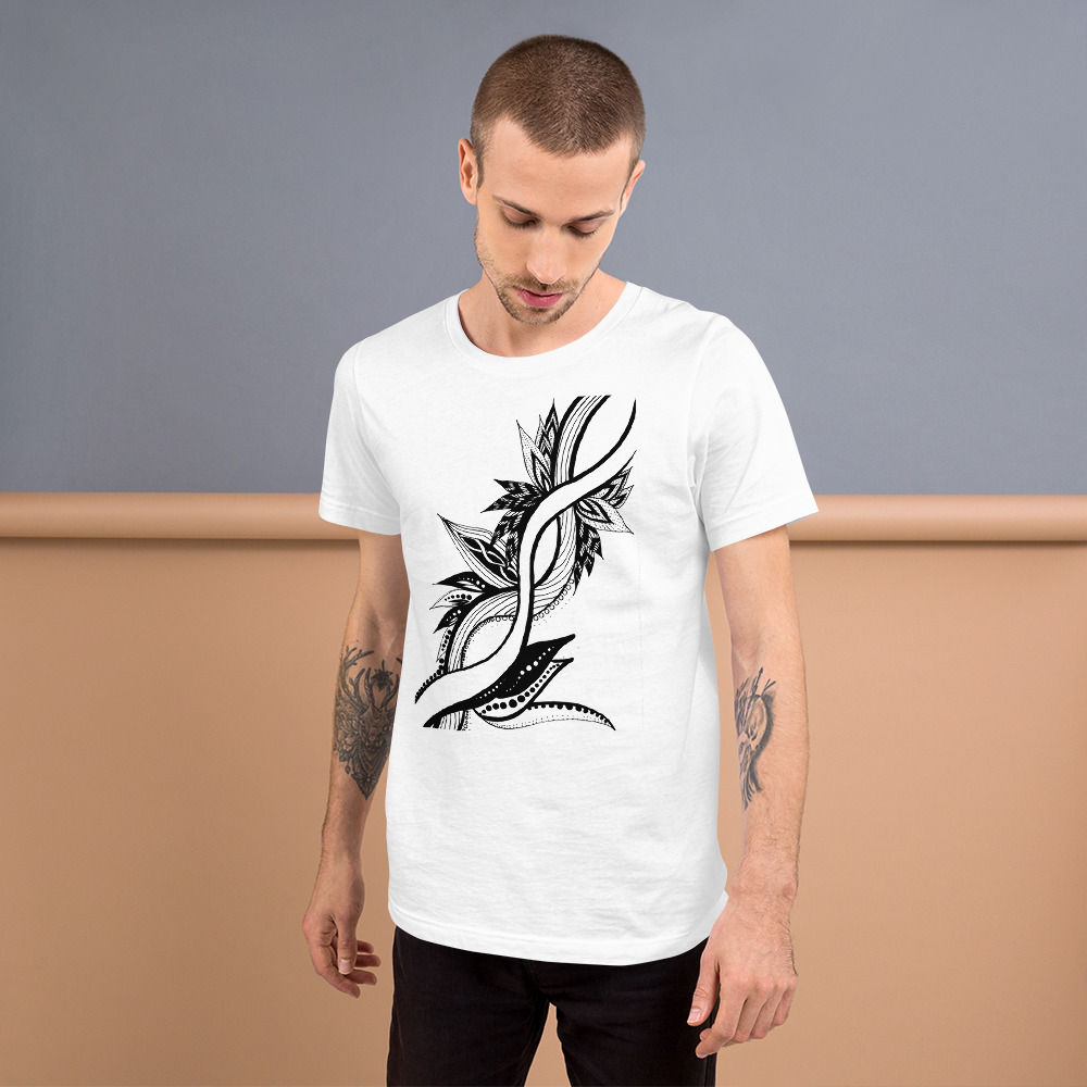 T-shirt with Twisted Mandala