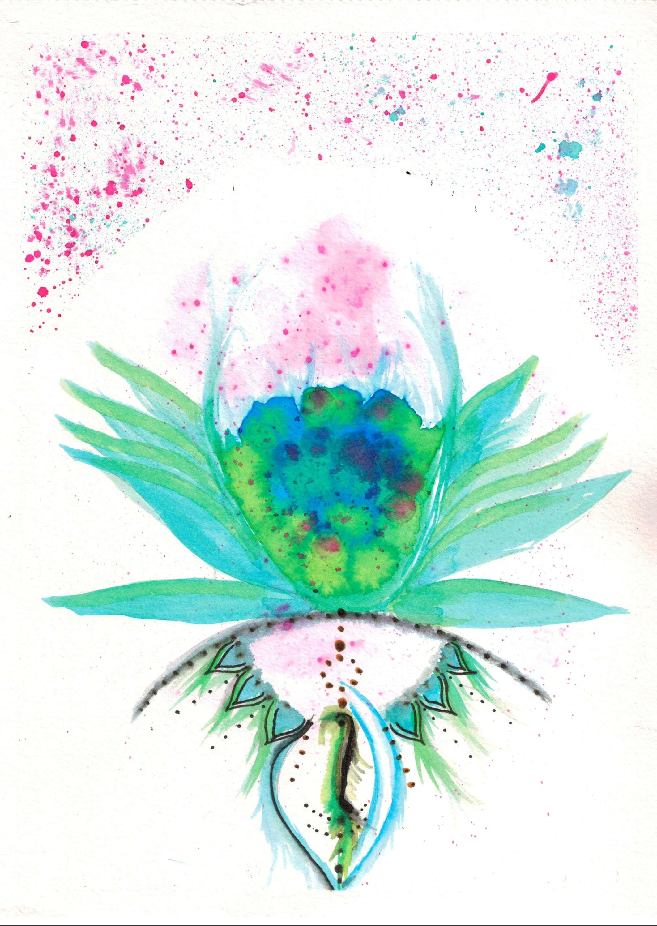 Opening to Life on canvas