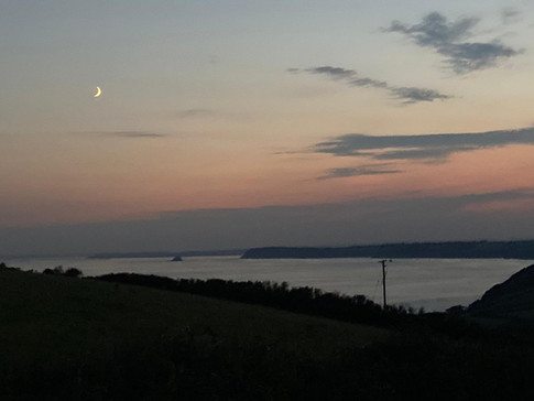 Moon over the Lizard point
