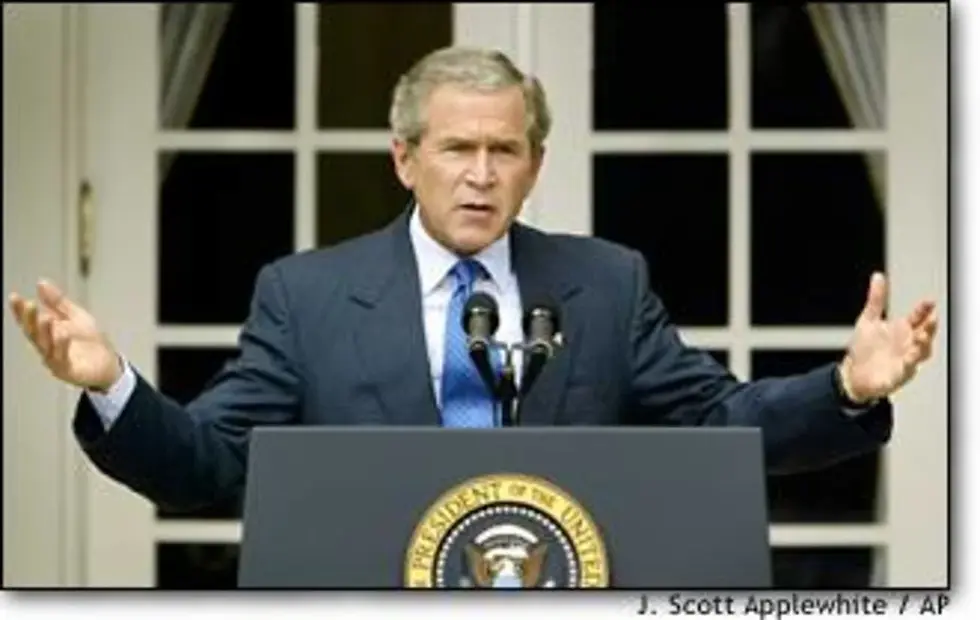 Bush inflamed some-sex marriage activists with his comments in the rose garden