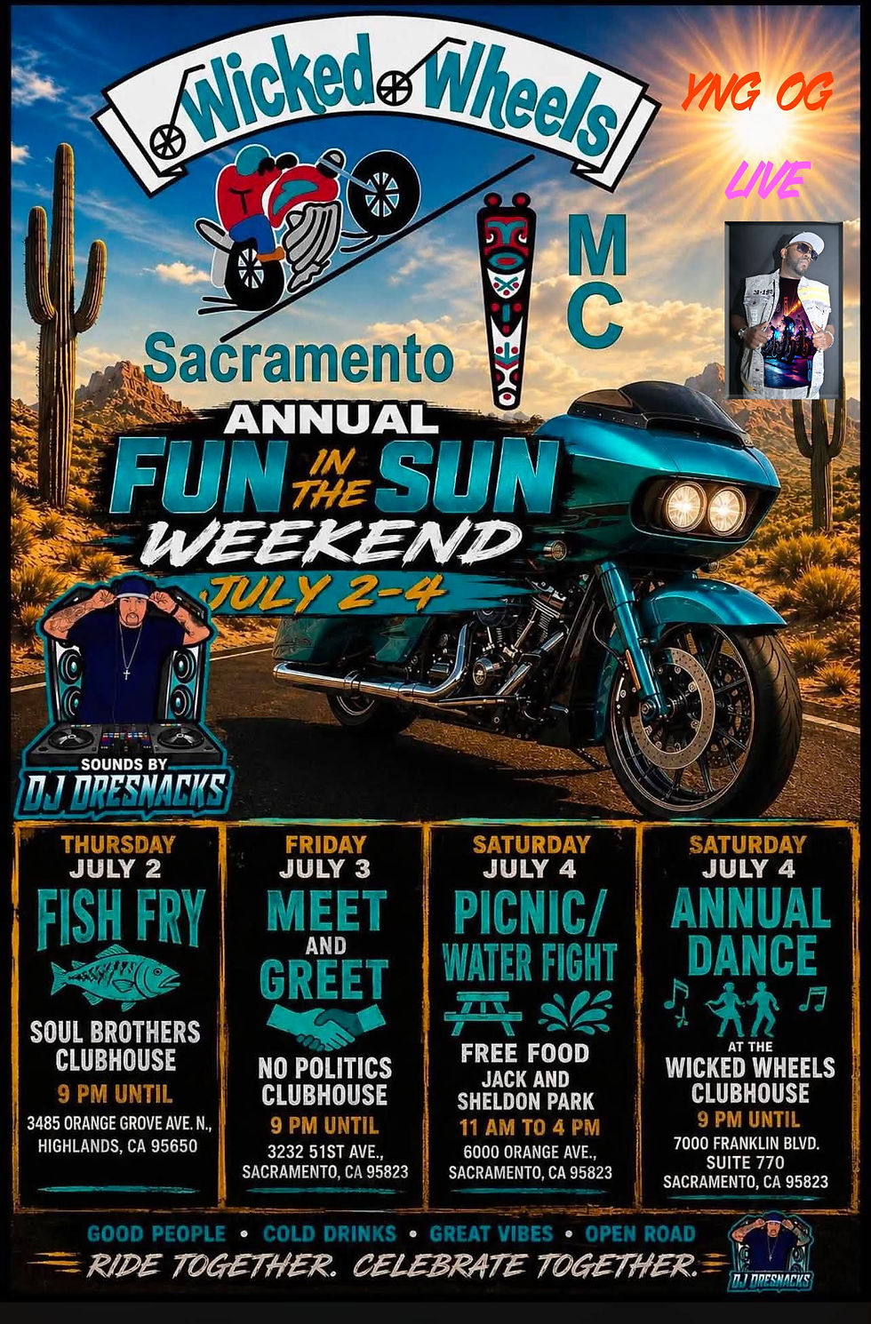 WICKED WHEELS ANNUAL FUN IN THE SUN WEEKEND