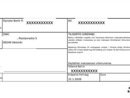 Dreamwear Club ry:n jäsenrekisterin uudistus ja jäsenmaksun laskun maksaminen