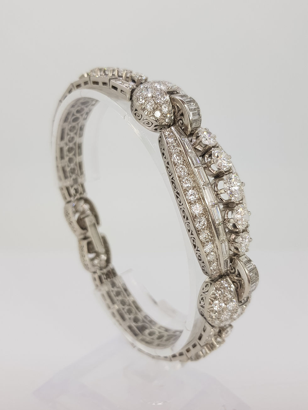 Thumbnail: Vintage diamond bracelet, circa 1960