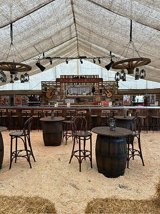 Marquee interior with Wild West theme