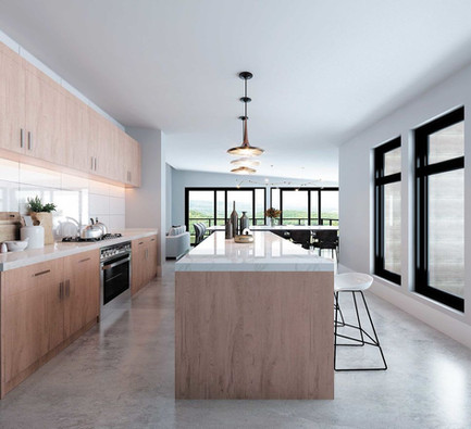 A Montagne Coupée avec les portes et fenêtres VST