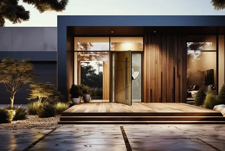The MB-86 pivot entrance door from Aluprof: for its architectural design, it is the choice of architects and designers 