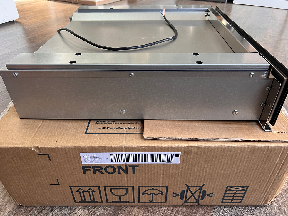 Thumbnail: Hotpoint WD 914 NB Built-In Warming Drawer – Dark Grey Stainless Steel
