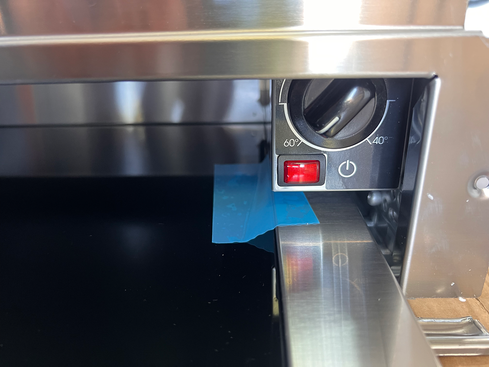 Thumbnail: Hotpoint WD 914 NB Built-In Warming Drawer – Dark Grey Stainless Steel