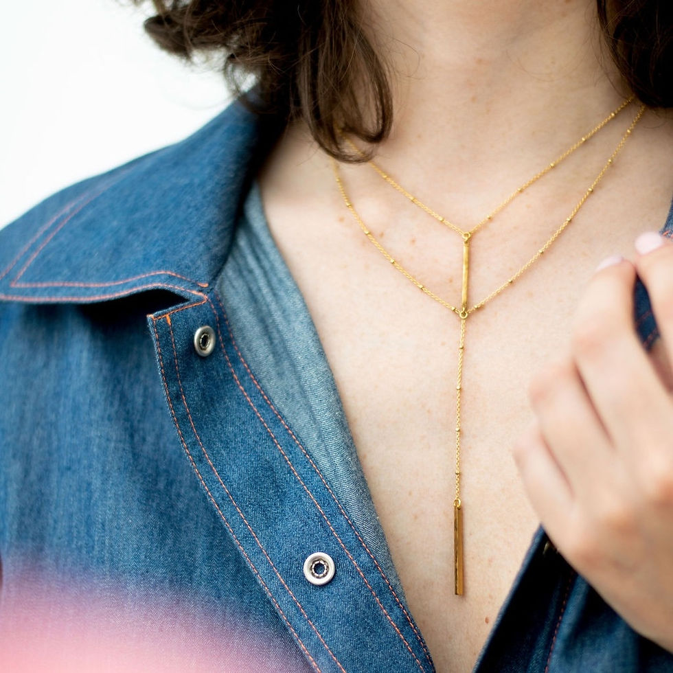 Miniature : Amélie: collier double réversible