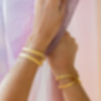 Jonc double reversible mat fabriqué à Bruxelles en plaqué or