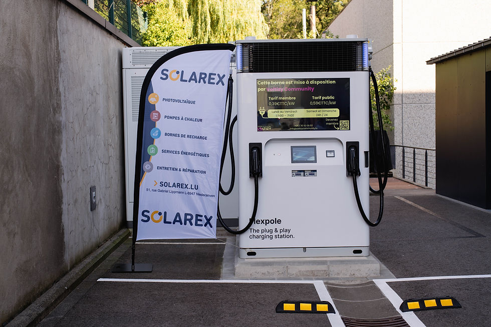Die Group Marth weiht eine der ersten Infrastrukturen Luxemburgs ein, die eine Ultra-Schnellladestation, einen Batteriespeicher und eine Energiegemeinschaft vereint