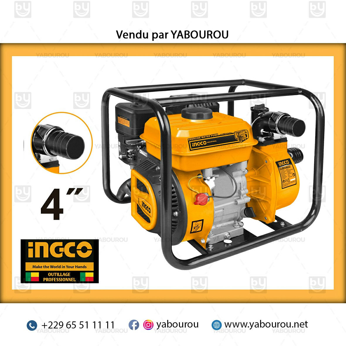 POMPE A EAU ESSENCE 9.0HP - 4"  GWP402