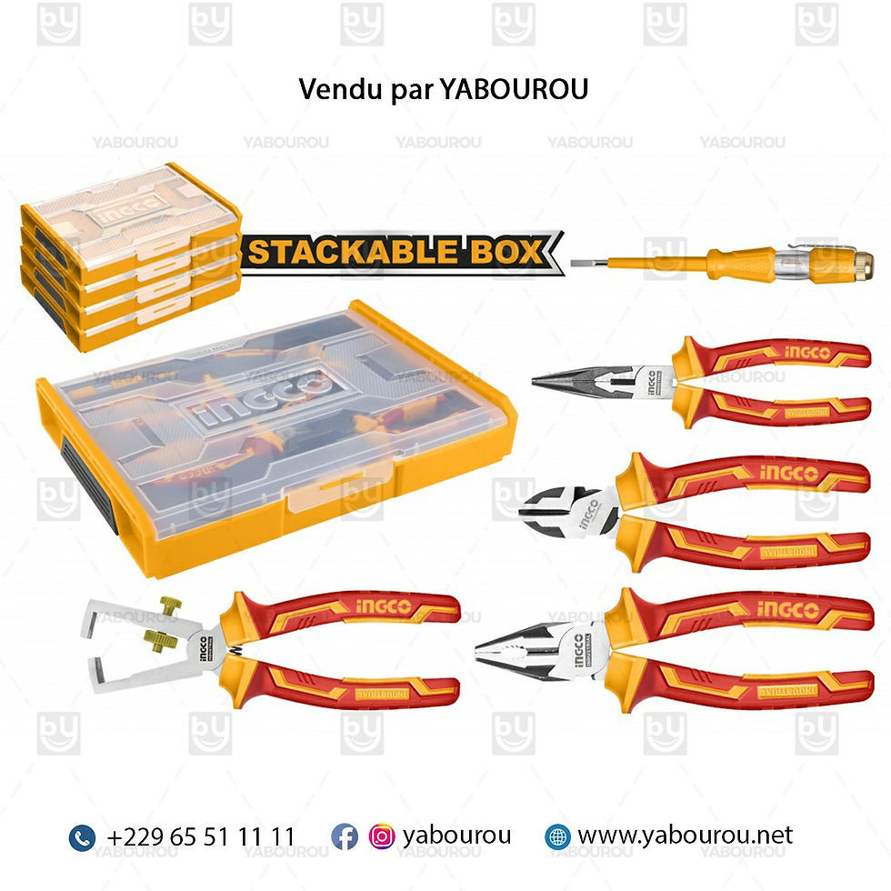 BOITE A OUTILS EMPILABLE SERIE DE 5 PIECES HKTV01P051