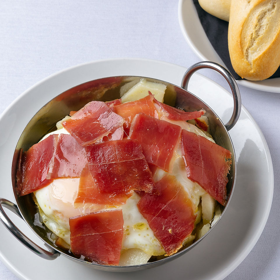 Potatoes with eggs
