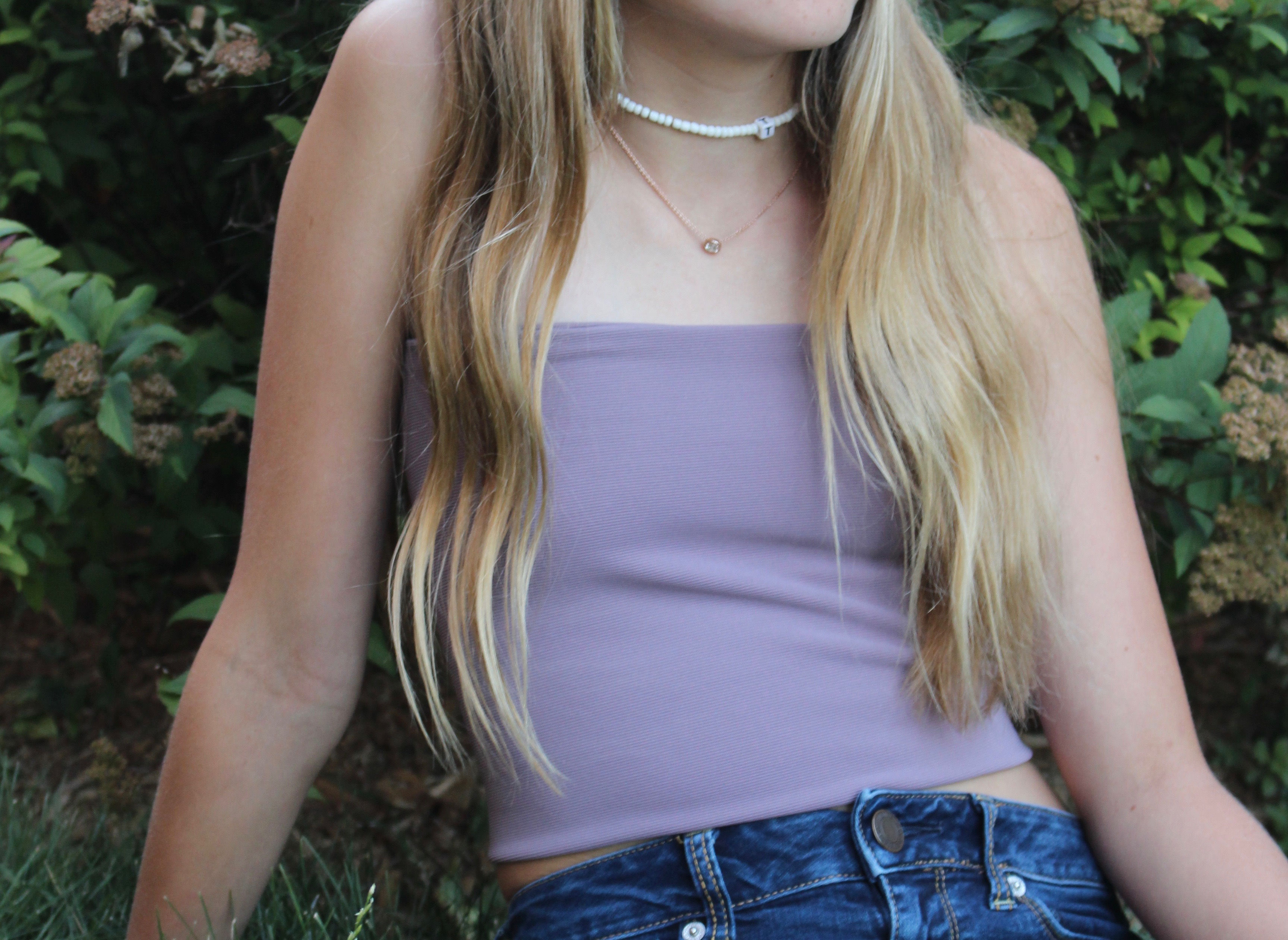 Mauve Straight Crop