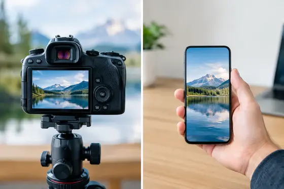 Professional Photos Versus Smartphone Photos
