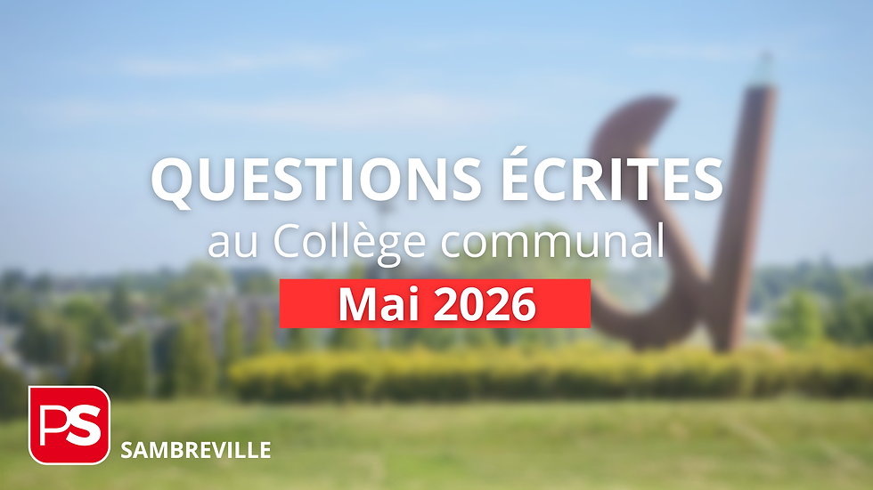 Interpellations du PS Sambreville au conseil communal du 31 mars 2025
