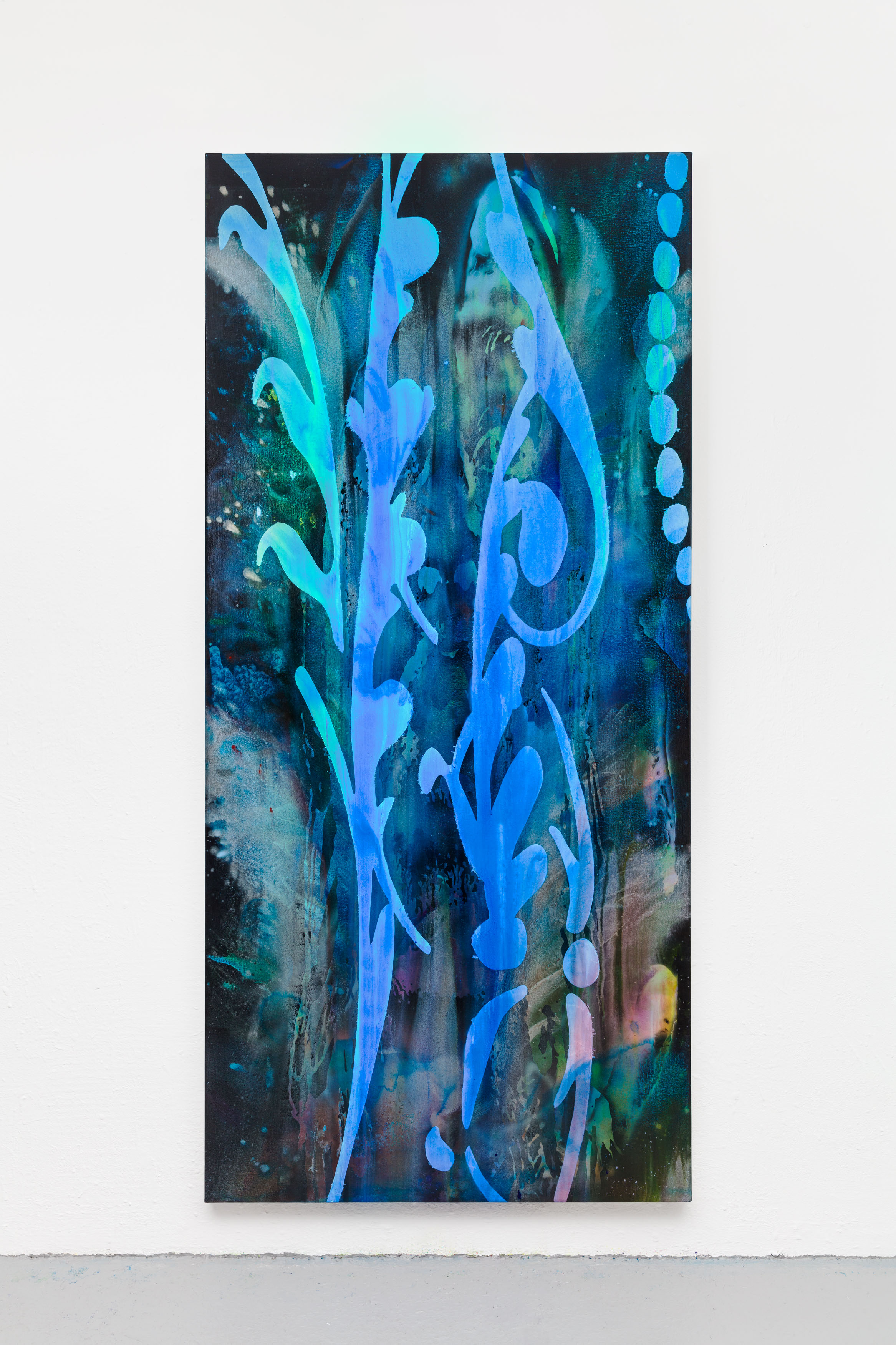 soul on ice, Acrylic on canvas, 240 x 110 x 4.5 cm. Photo: Johannes Bendzulla