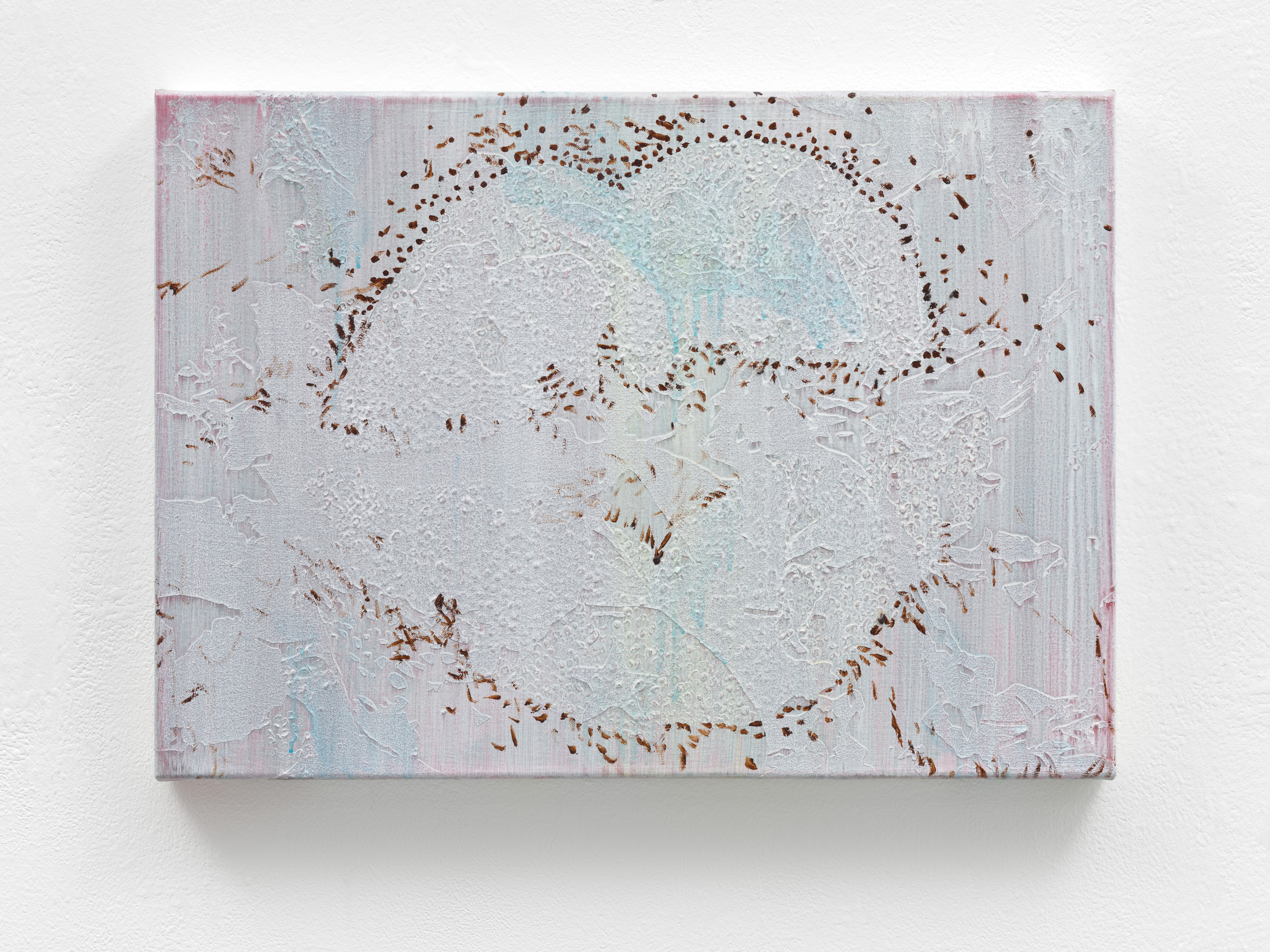 kiss, Acrylic on canvas, 50 x 70 x 4.5 cm. Photo: Ivo Faber