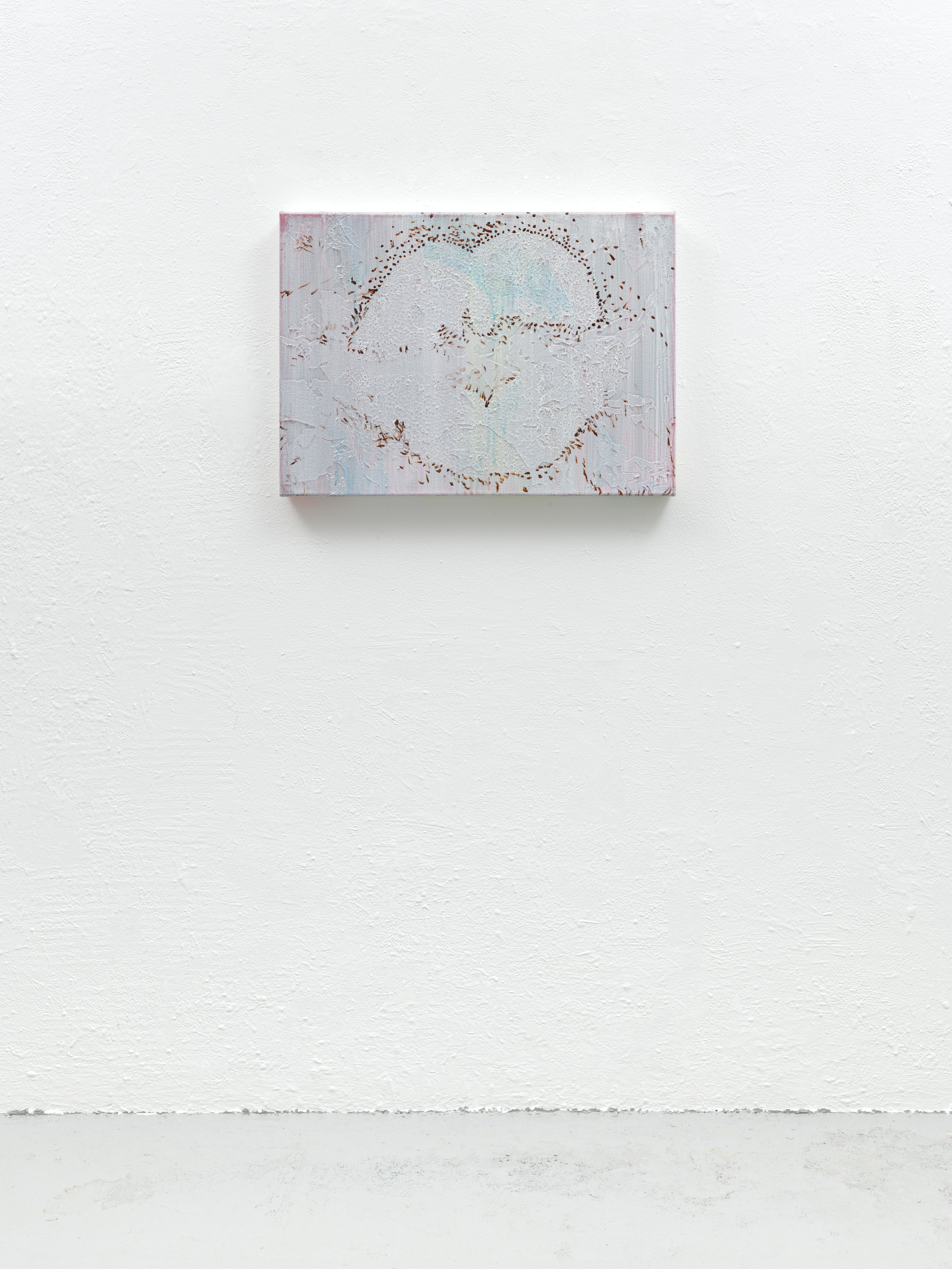 kiss, Acrylic on canvas, 50 x 70 x 4.5 cm. Photo: Ivo Faber