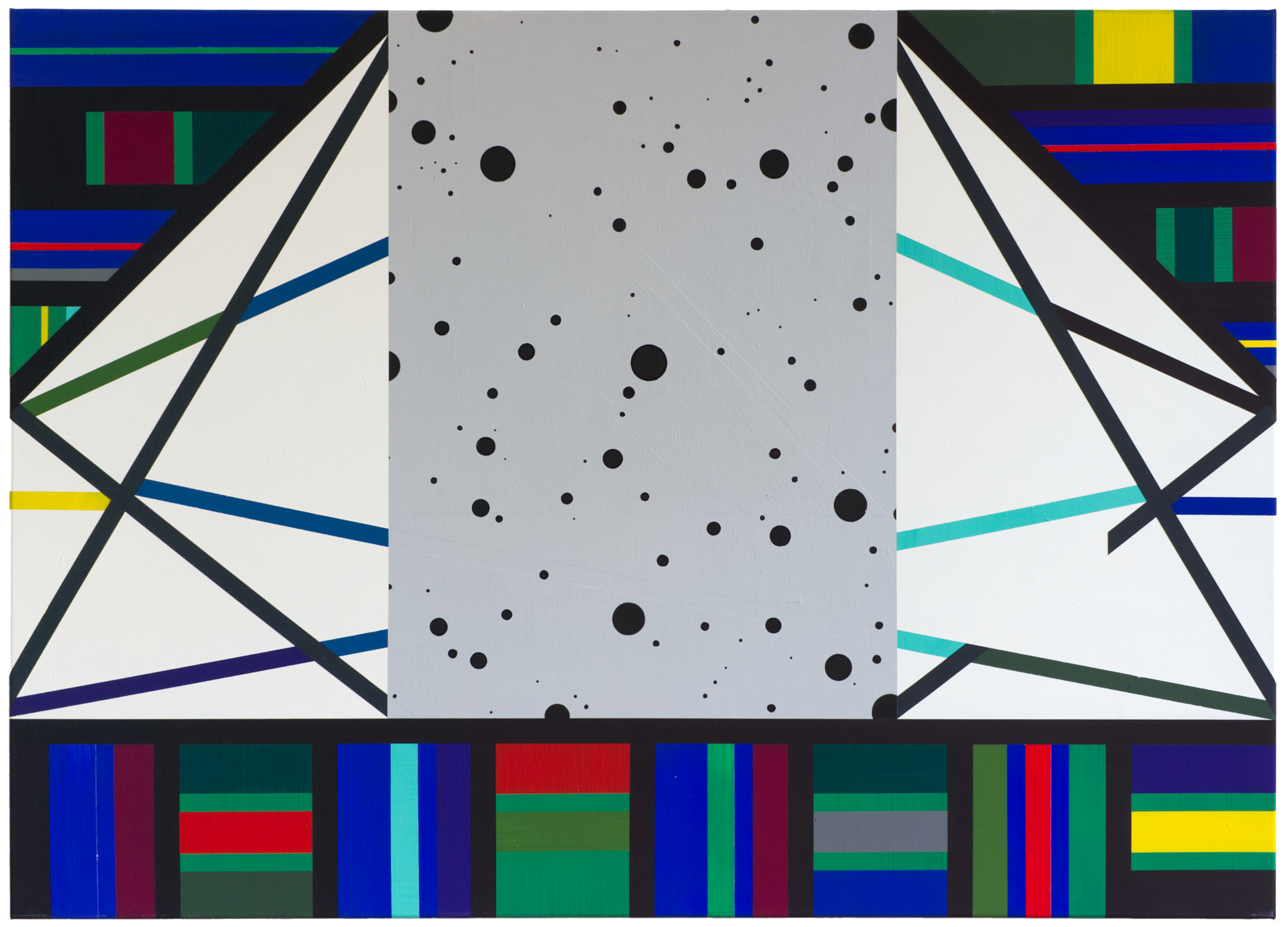 COMPUTER LIEBE, Vinyl and pigment marker on canvas, 90 x 125 cm